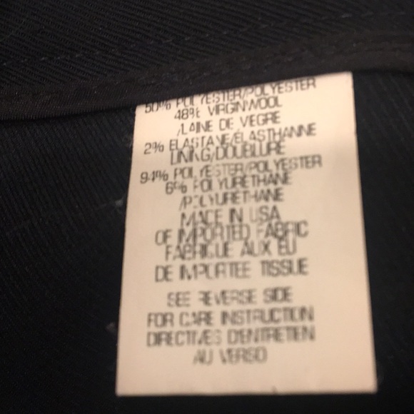 Theory navy blue wool blend short skirt size 0 - Picture 4 of 4